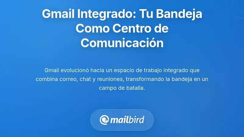 Gmail integrado: Cuando tu bandeja de entrada se convierte en un centro de comunicación