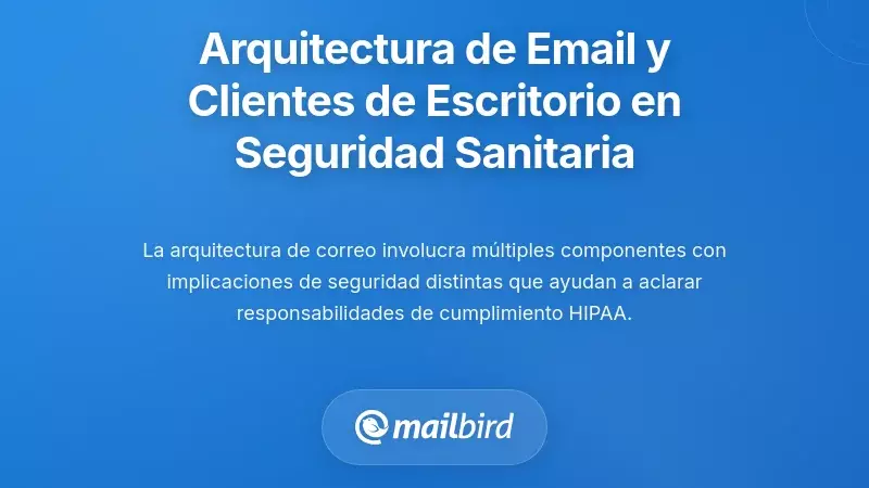 Arquitectura del correo electrónico y el papel de los clientes de escritorio en la seguridad sanitaria