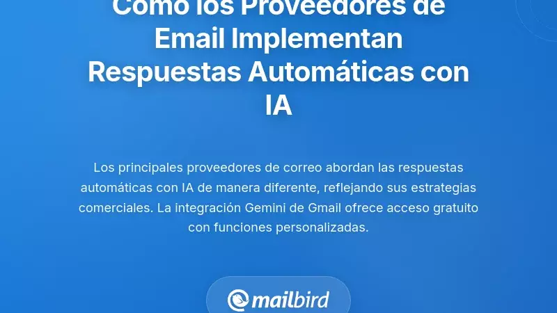 Cómo los principales proveedores de correo electrónico están implementando respuestas automáticas por correo electrónico con inteligencia artificial a gran escala