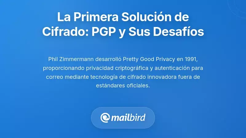 La Primera Soluci&oacute;n de Cifrado: PGP y sus Dificultades
