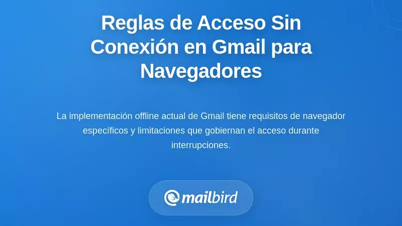 Reglas actuales para el acceso a Gmail sin conexión: lo que deben saber los usuarios del navegador