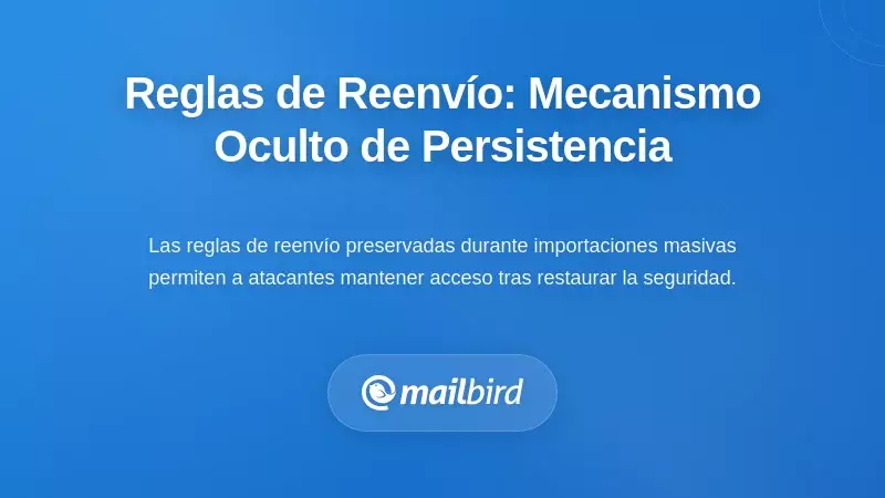 Reglas de Reenv&iacute;o de Correos: El Mecanismo de Persistencia Oculto