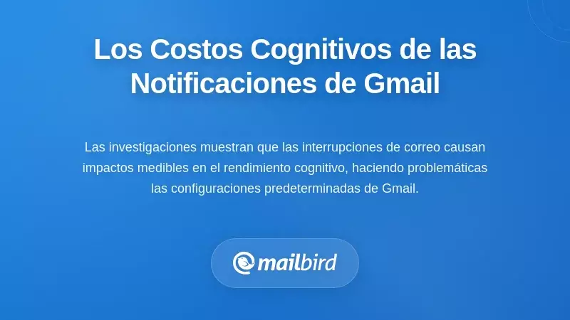 Los Costes Cognitivos Medibles de los Ajustes Predeterminados de Notificaciones de Gmail