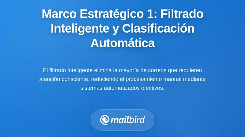 Marco Estrat&eacute;gico Uno: Filtrado Inteligente y Triaje Automatizado