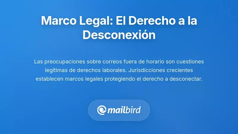 Marcos legales y pol&iacute;ticos: el movimiento del 'derecho a desconectar'