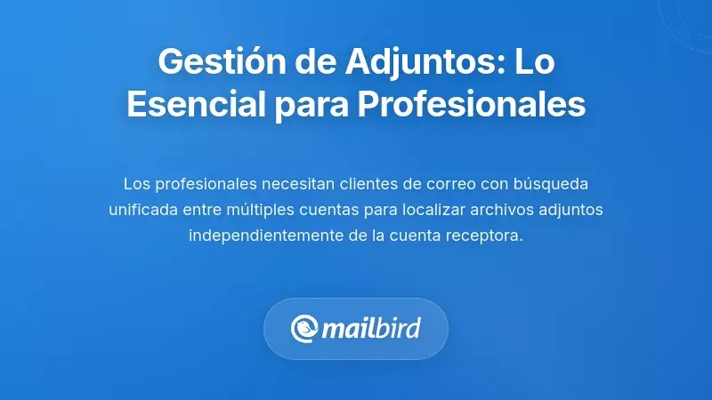 Lo que los profesionales realmente necesitan de la gestión de archivos adjuntos en el correo electrónico