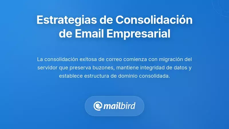 Estrategias de consolidación del lado del servidor para el correo electrónico empresarial