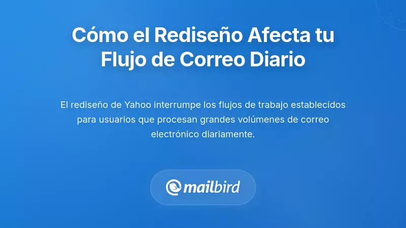 Comparación del flujo de trabajo de Yahoo Mail que destaca cambios que afectan la gestión diaria del correo electrónico y la productividad