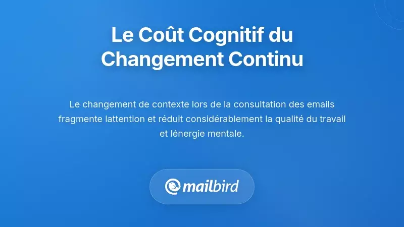 Professionnel souffrant de fatigue cognitive due aux changements constants de contexte li&eacute;s aux e-mails