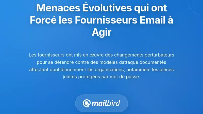 Les Menaces Évolutives Qui Ont Forcé Les Fournisseurs de Messagerie à Agir