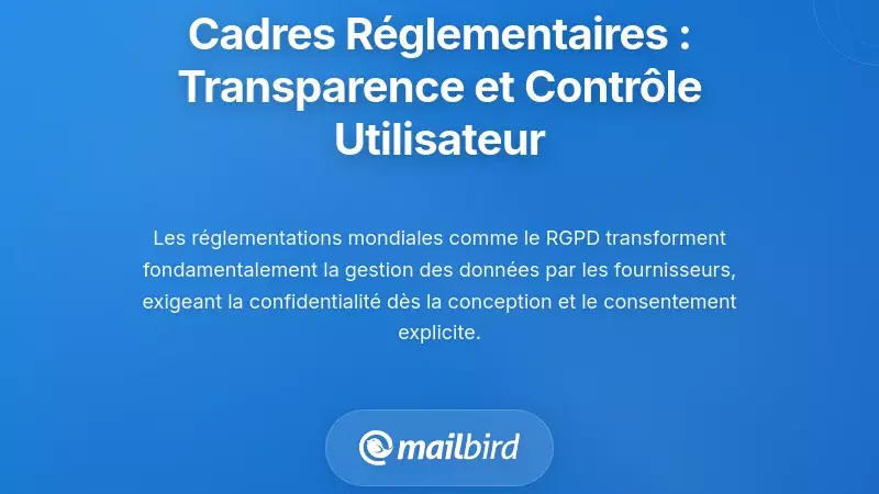 Cadres r&eacute;glementaires exigeant la transparence et le contr&ocirc;le des utilisateurs