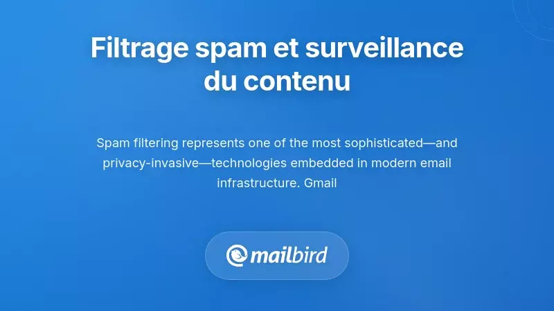 Technologie de filtre anti-spam scannant le contenu des emails &agrave; la recherche de menaces tout en collectant des donn&eacute;es utilisateur et des comportements