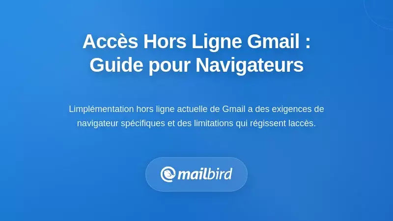Règles actuelles d'accès hors ligne à Gmail : ce que les utilisateurs de navigateurs doivent savoir