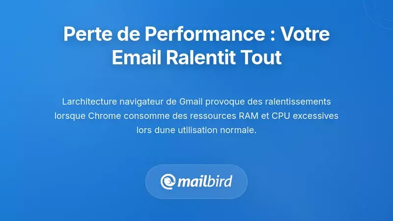 La baisse de performance : quand votre messagerie ralentit l’ensemble de votre système
