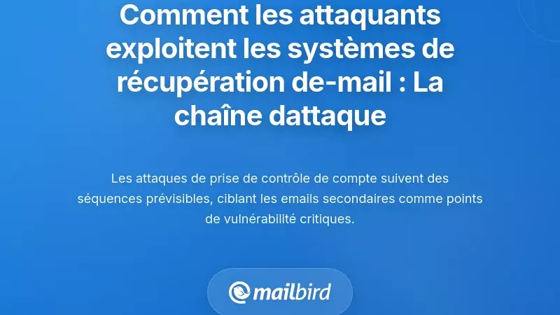Comment les attaquants exploitent les systèmes d’email de récupération : La chaîne d’attaque expliquée