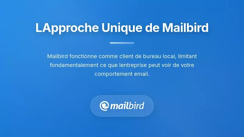 Comment Mailbird Adopte une Approche Fondamentalement Diff&eacute;rente