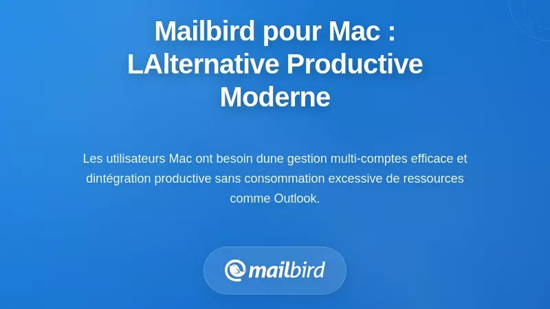 Mailbird pour Mac : L'alternative moderne ax&eacute;e sur la productivit&eacute;