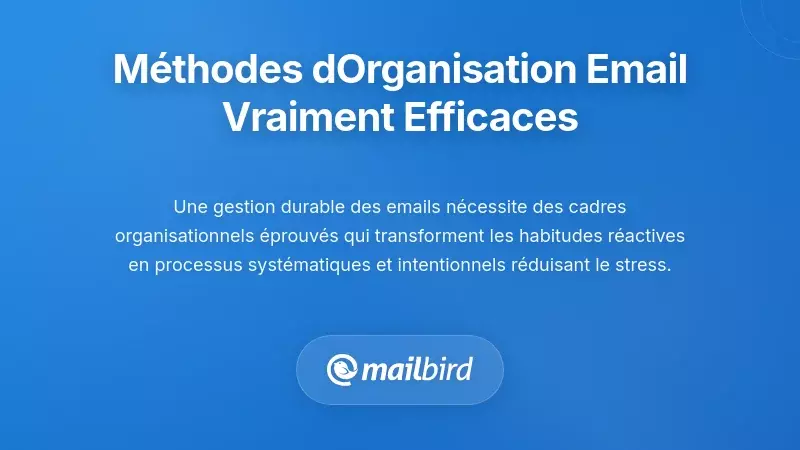 Cadres &eacute;prouv&eacute;s d&rsquo;organisation des e-mails qui fonctionnent r&eacute;ellement