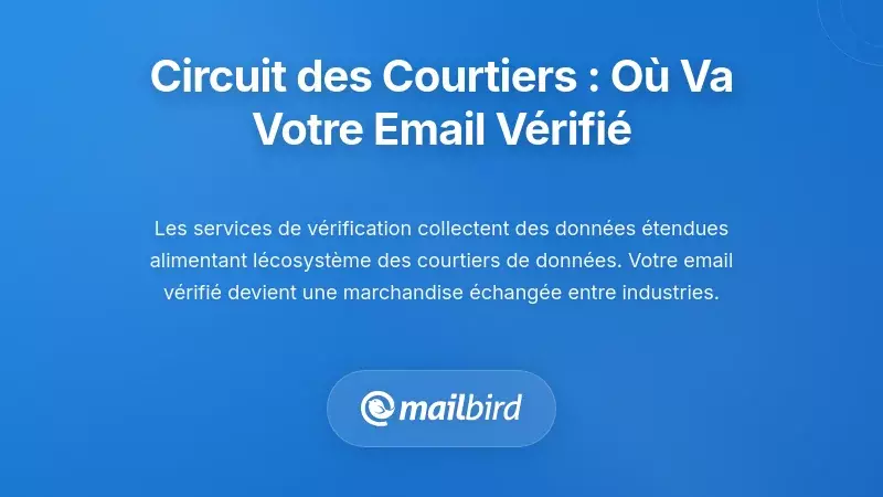 Le circuit des courtiers en donn&eacute;es : o&ugrave; va votre e-mail v&eacute;rifi&eacute; ensuite