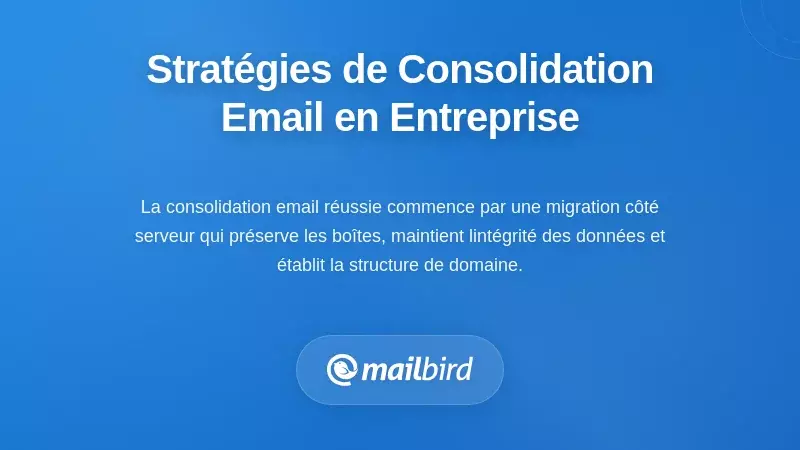 Stratégies de consolidation côté serveur pour la messagerie d’entreprise