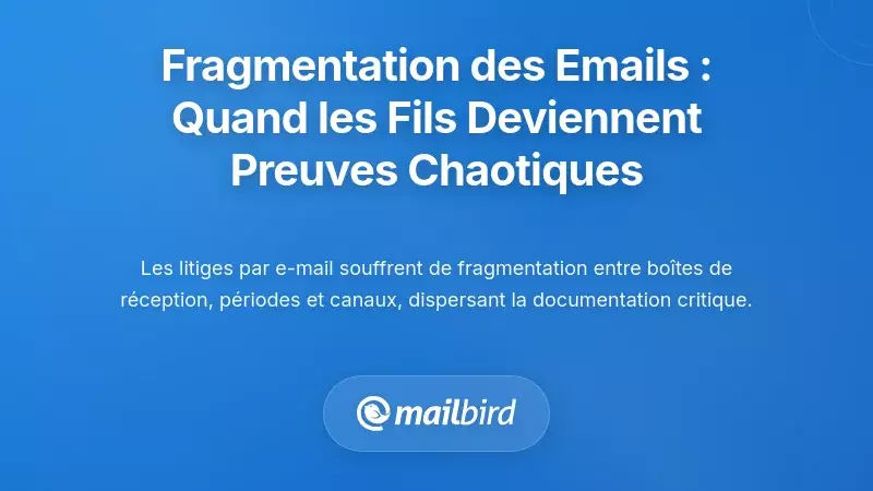 Le Problème de Fragmentation : Quand les Fils d’E-mails Deviennent des Cauchemares pour la Gestion des Litiges de Factures