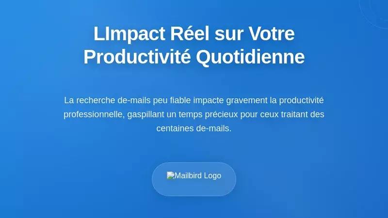 Professionnel en difficult&eacute; avec la recherche Apple Mail affectant la productivit&eacute; quotidienne des emails