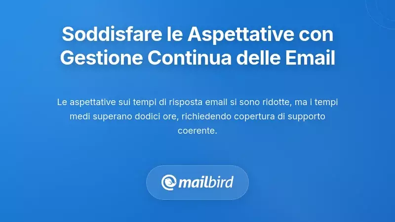 Soddisfare le aspettative dei clienti attraverso una gestione continua delle email