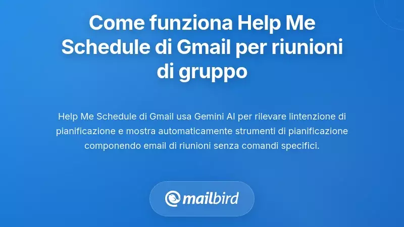 Come funziona la funzione 'Help Me Schedule' di Gmail per le riunioni di gruppo