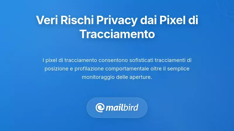 Illustrazione che mostra pixel di tracciamento delle email e rischi per la privacy nelle comunicazioni digitali