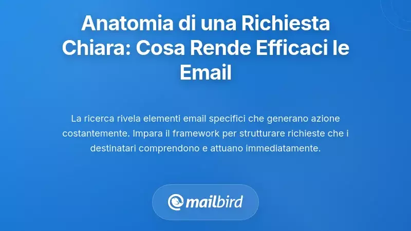 L'anatomia di una richiesta chiara: cosa rende efficaci le richieste via email
