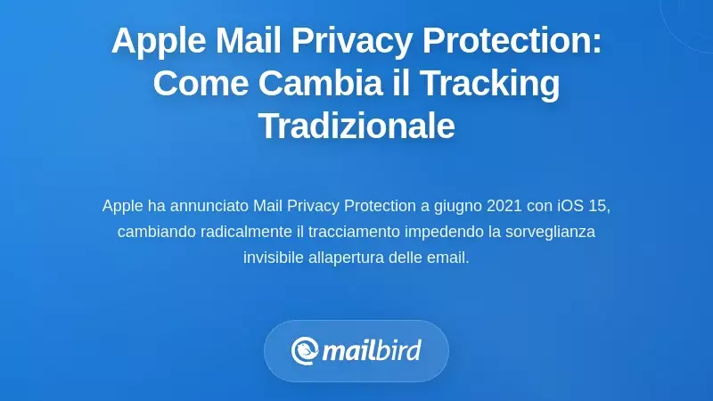 Apple Mail Privacy Protection: come interrompe il tracciamento tradizionale
