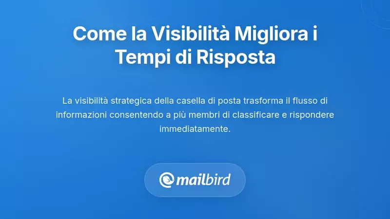 Membri del team che visualizzano la posta condivisa del manager con visibilità trasparente delle email
