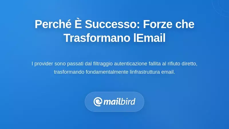 Perch&eacute; &egrave; successa questa cosa: le forze che rimodellano l'infrastruttura e-mail