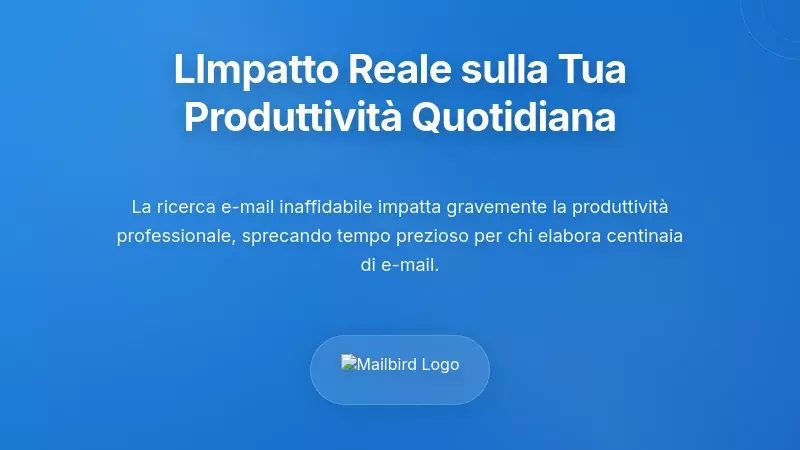 Professionista in difficoltà con la ricerca di Apple Mail che influisce sulla produttività quotidiana delle email