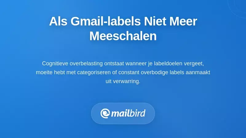 Herkennen Wanneer Uw Gmail-labels Niet Meer Schalen