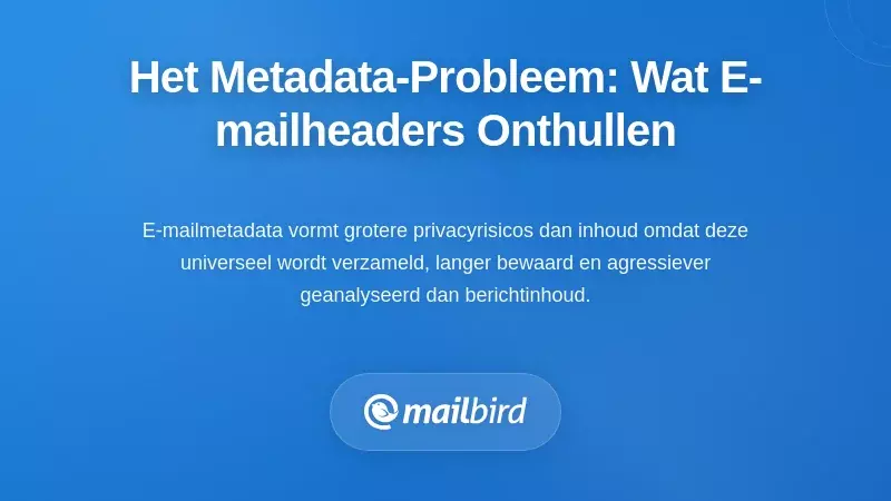 Het metadata-probleem: wat uw e-mailheaders over u onthullen