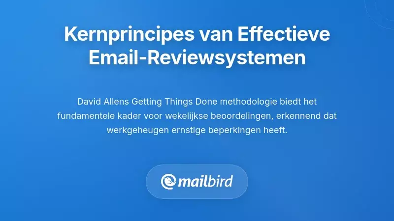 De Fundamentele Principes van Effectieve E-mailbeoordelingssystemen
