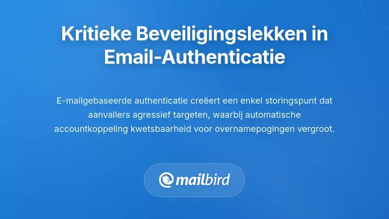Kritieke beveiligingslekken bij e-mailgebaseerde authenticatie
