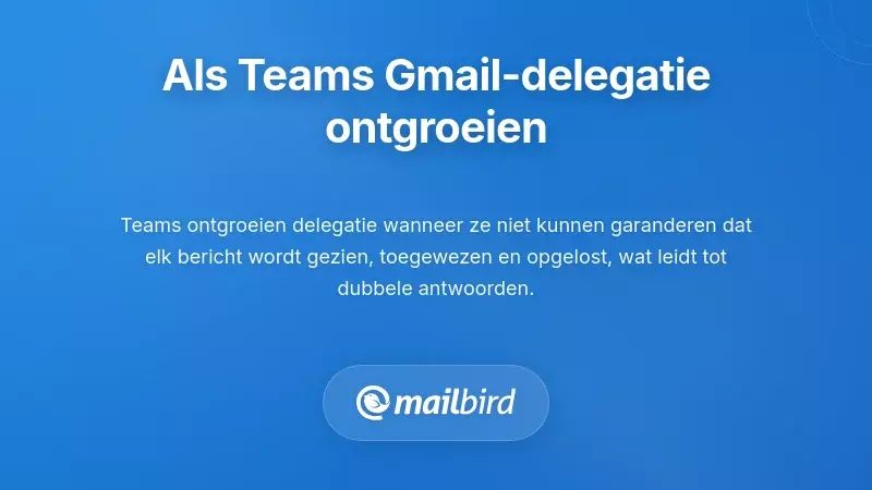 Het Breekpunt: Wanneer Teams Problemen met Gmail-delegatie Overstijgen