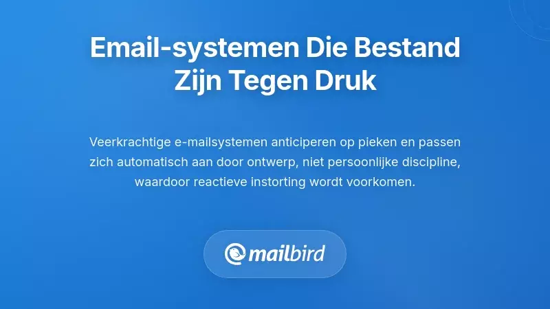 E-mailsystemen bouwen die bestand zijn tegen drukte