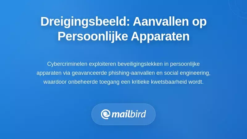 Het Bedreigingslandschap: Hoe Aanvallers Persoonlijke Apparaten Targeten