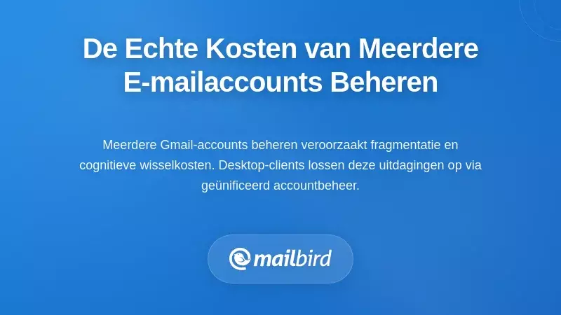 Meerdere Gmail-accounts beheren in desktopclient-interface met verenigde inbox