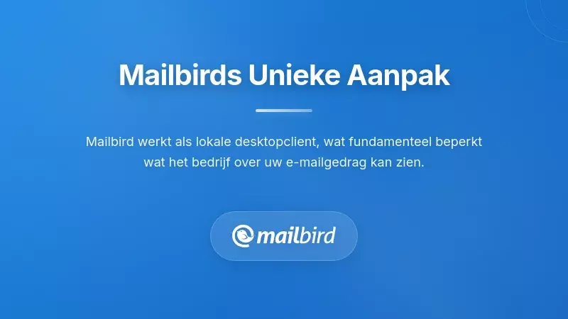 Hoe Mailbird een Fundamenteel Andere Benadering Neemt