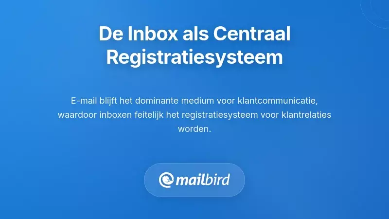 Professional die e-mailinbox bekijkt als centraal klantcommunicatiesysteem
