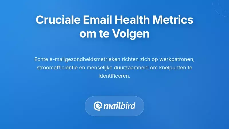 Dashboard toont waardevolle e-mailsignalen over gezondheid zoals reactiepatronen en efficiëntiemetingen van werkstromen