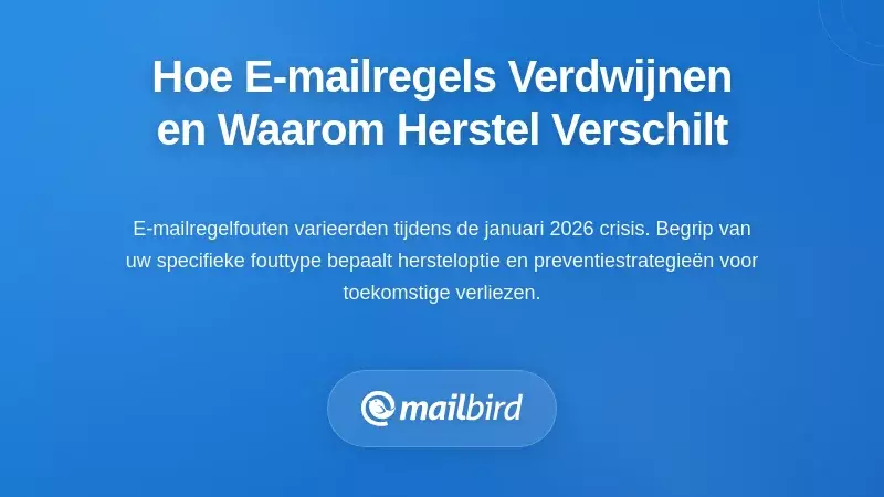 De Verschillende Manieren waarop Verloren Outlook e-mailregels Ontbraken (En Waarom Herstel Verschilde)