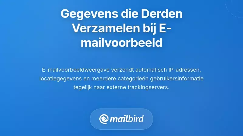 Welke gegevens derden verzamelen tijdens het voorvertonen van e-mails
