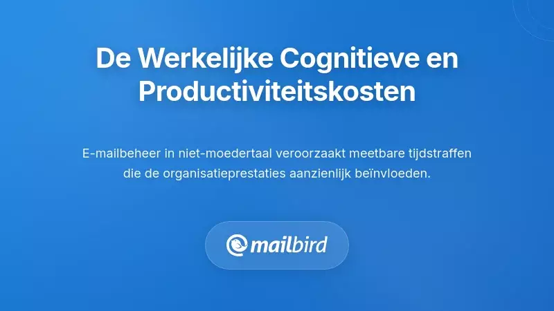 De Werkelijke Cognitieve Belastings- en Productiviteitskosten die Je Ervaart