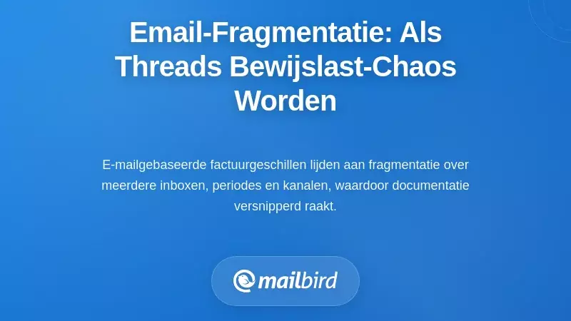 Het Fragmentatieprobleem: Wanneer E-mailthreads Bewijsnachtmerries Worden
