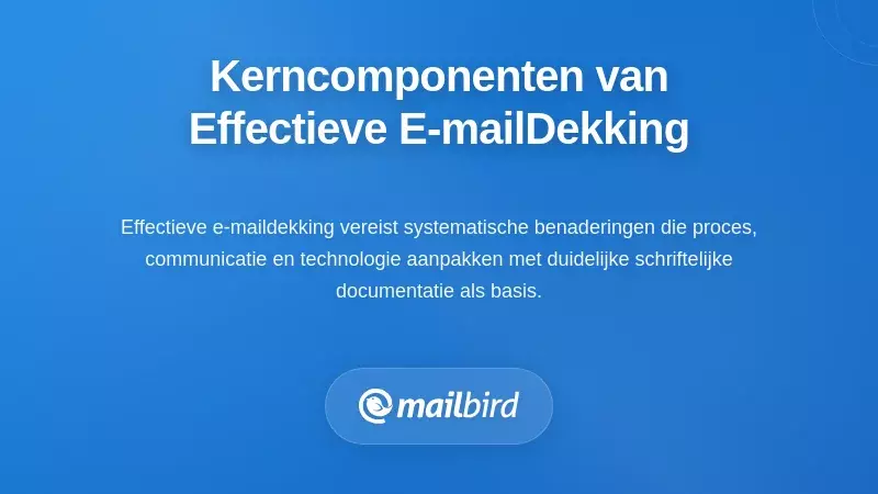 De Basis Bouwen: Kerncomponenten van Effectieve E-mail Dekkingsplanning